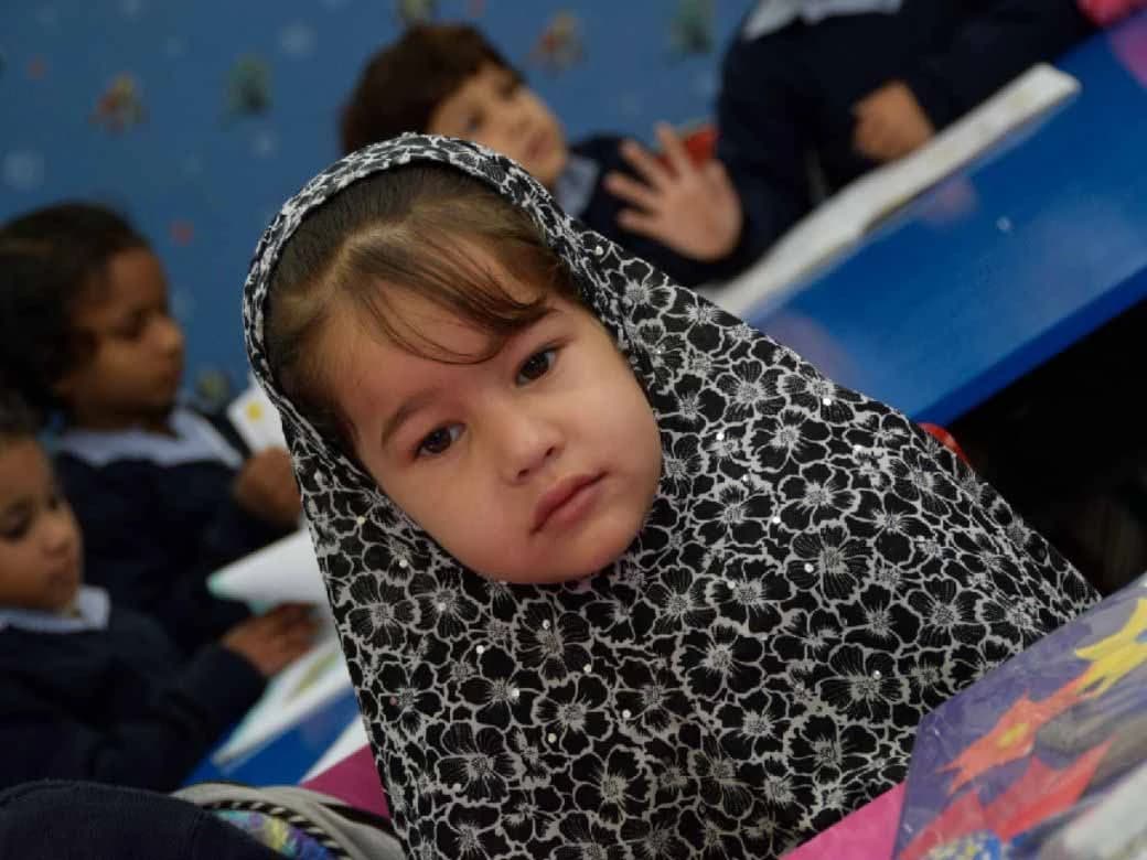Child in classroom